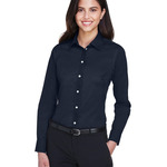 Women's Crown Collection® Solid Stretch Twill Woven Dress Shirt